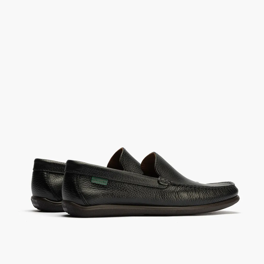 Mocasín liso piel hombre NEGRO