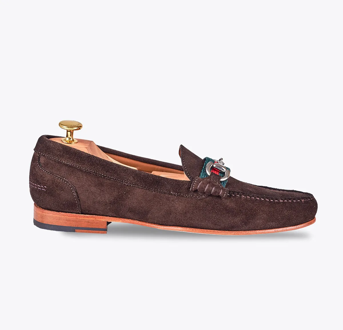 Mocasín metal ante moka