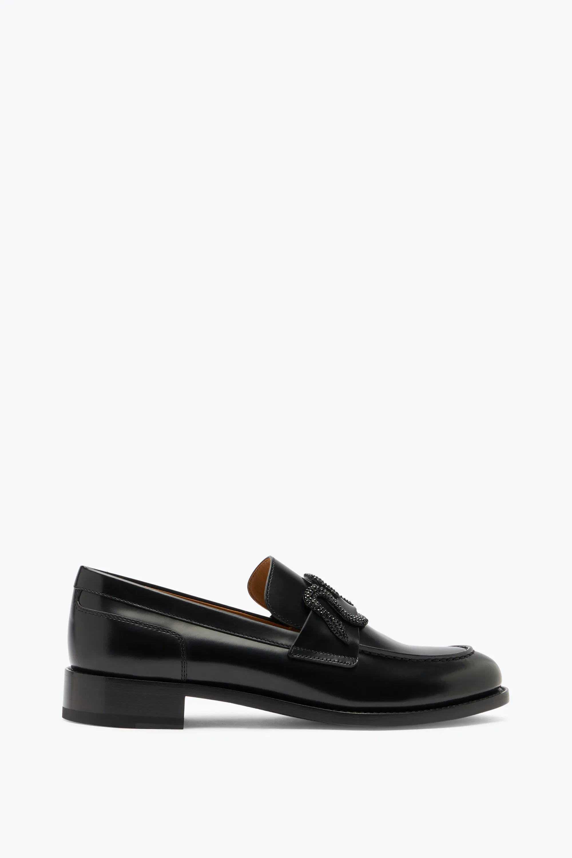Mocasín Morgana Azul con Cristal Mate Negro 20