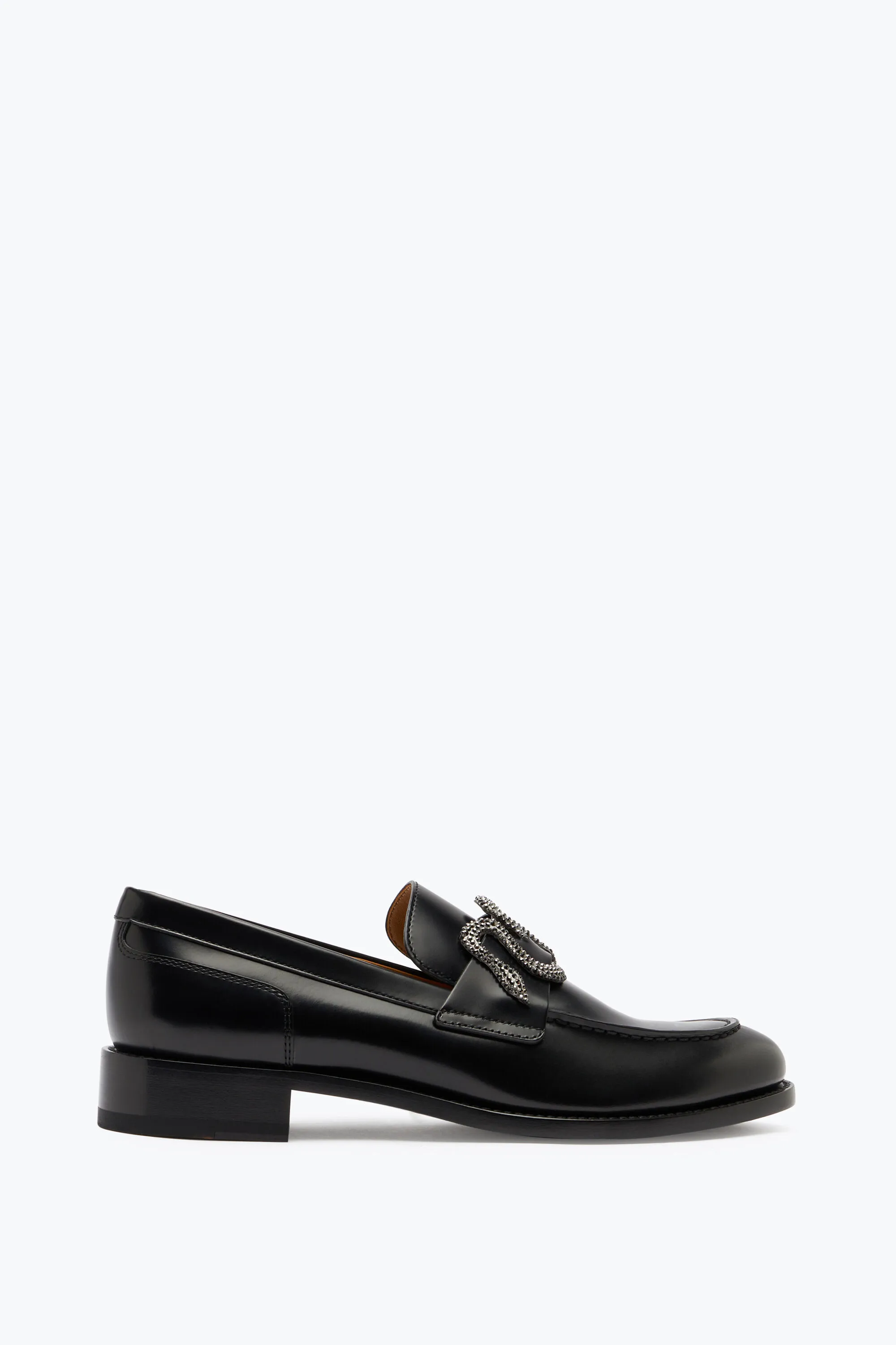 Mocasín Morgana Azul con Cristal Mate Negro 20