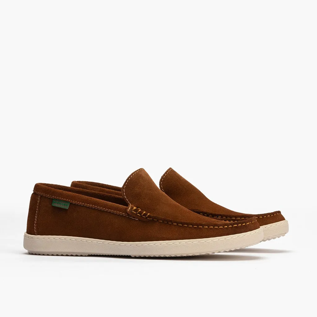Mocasín serraje hombre marrón CLARO