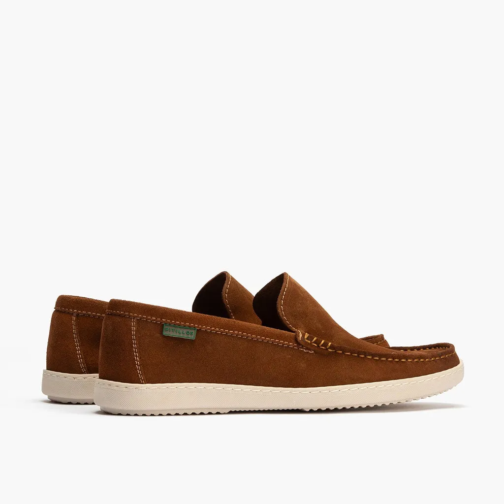 Mocasín serraje hombre marrón CLARO