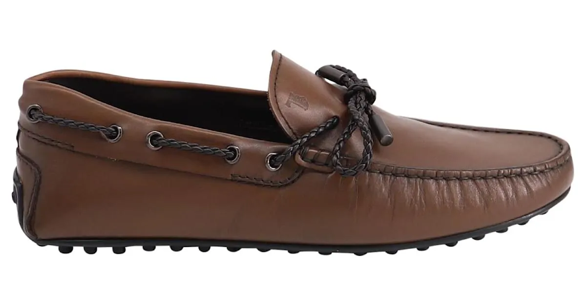 Mocasín Tod's City Gommino en Cuero Marrón Castaño 