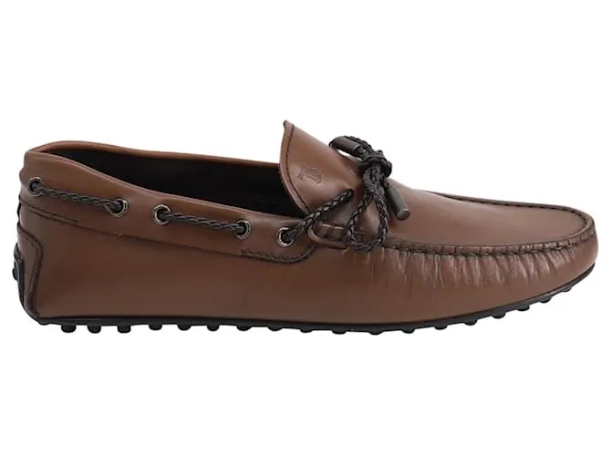 Mocasín Tod's City Gommino en Cuero Marrón Castaño 