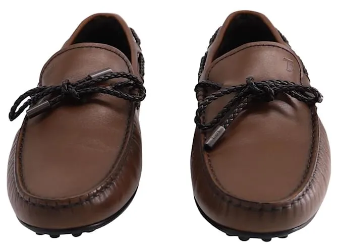 Mocasín Tod's City Gommino en Cuero Marrón Castaño 