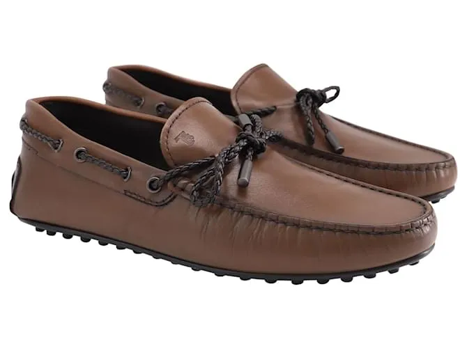 Mocasín Tod's City Gommino en Cuero Marrón Castaño 