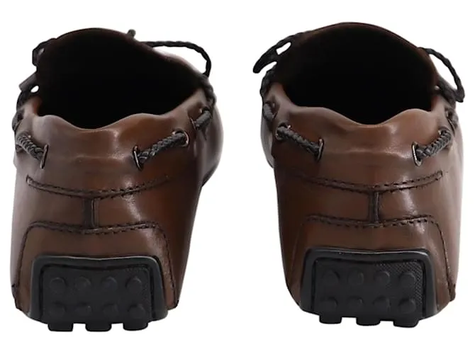 Mocasín Tod's City Gommino en Cuero Marrón Castaño 