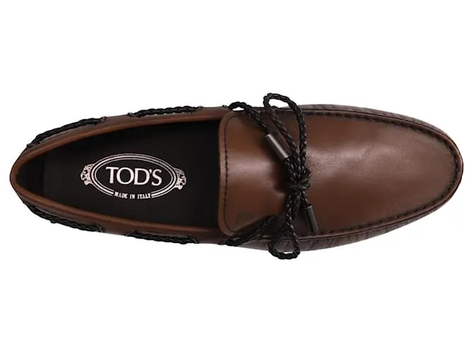 Mocasín Tod's City Gommino en Cuero Marrón Castaño 