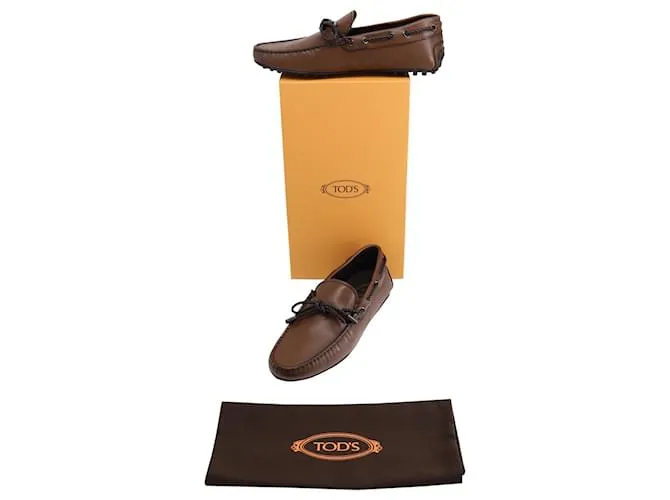 Mocasín Tod's City Gommino en Cuero Marrón Castaño 