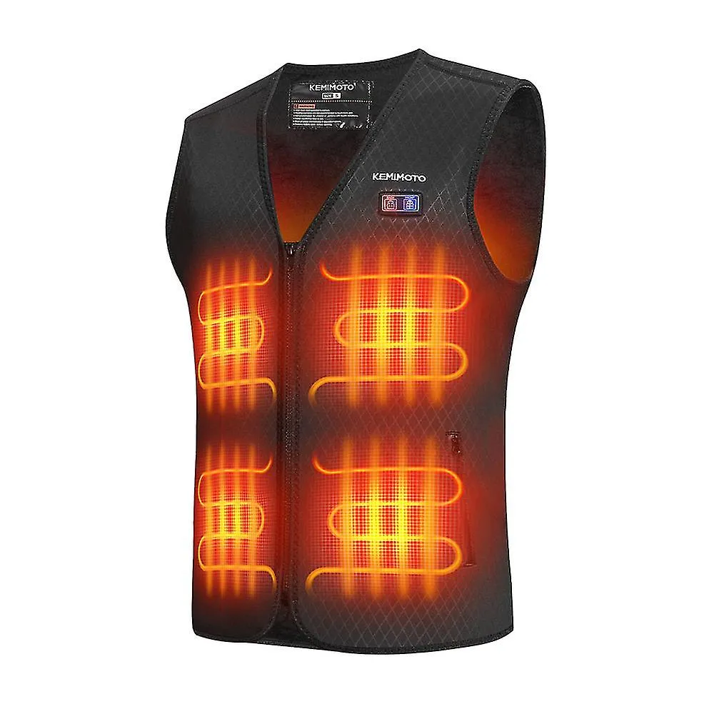 Motorcycle Heated Vest Men's Heated Vest With 8 Heating Zone Usb Electric Heating Vest For Skiing Fishing Outdoor