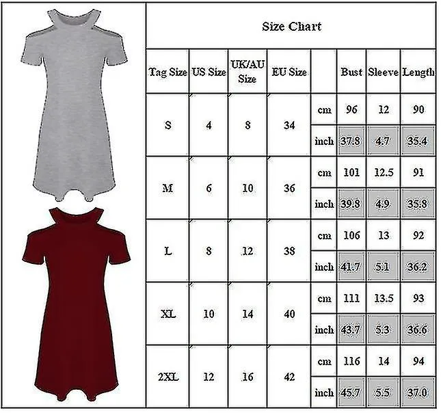 Mujer Plain Cold Shoulder Short Sleeve Mini Vestido Verano Casual Turno Vestidos