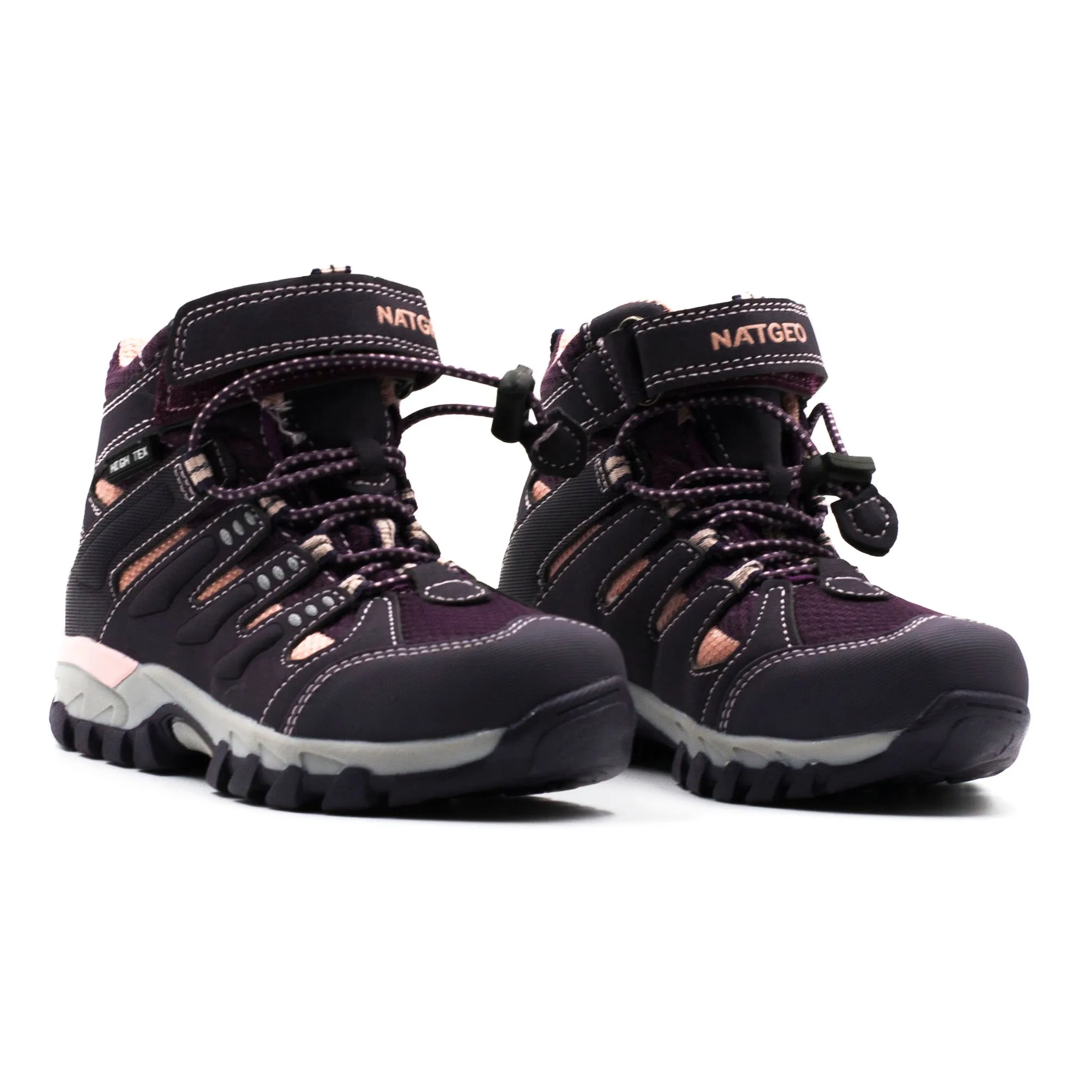 Natgeo Kids Botín C/Velcro Purpura Nia Outdoor