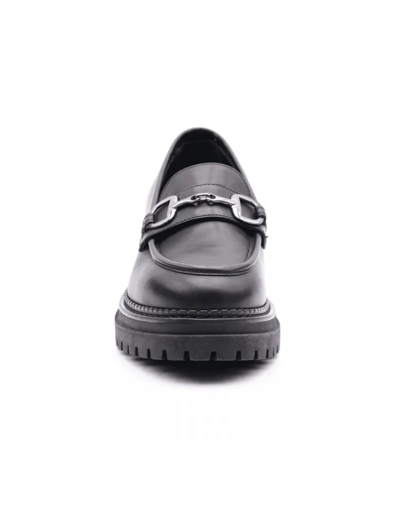 NERO GIARDINI 217715 MOCASíN MUJER  PIEL NEGRA