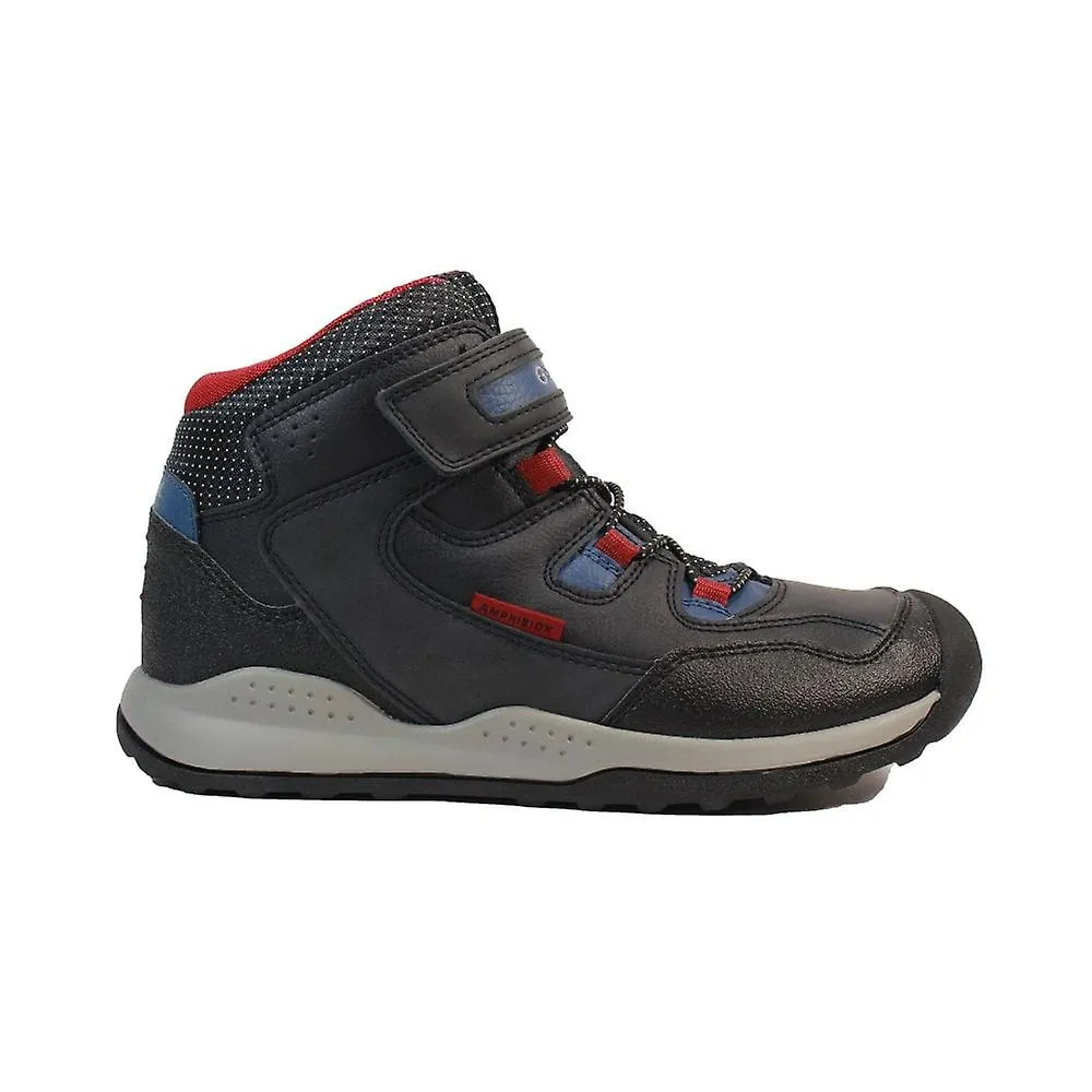Niños Geox Teram Babx | Azul marino/rojo oscuro | Botas impermeables para niños