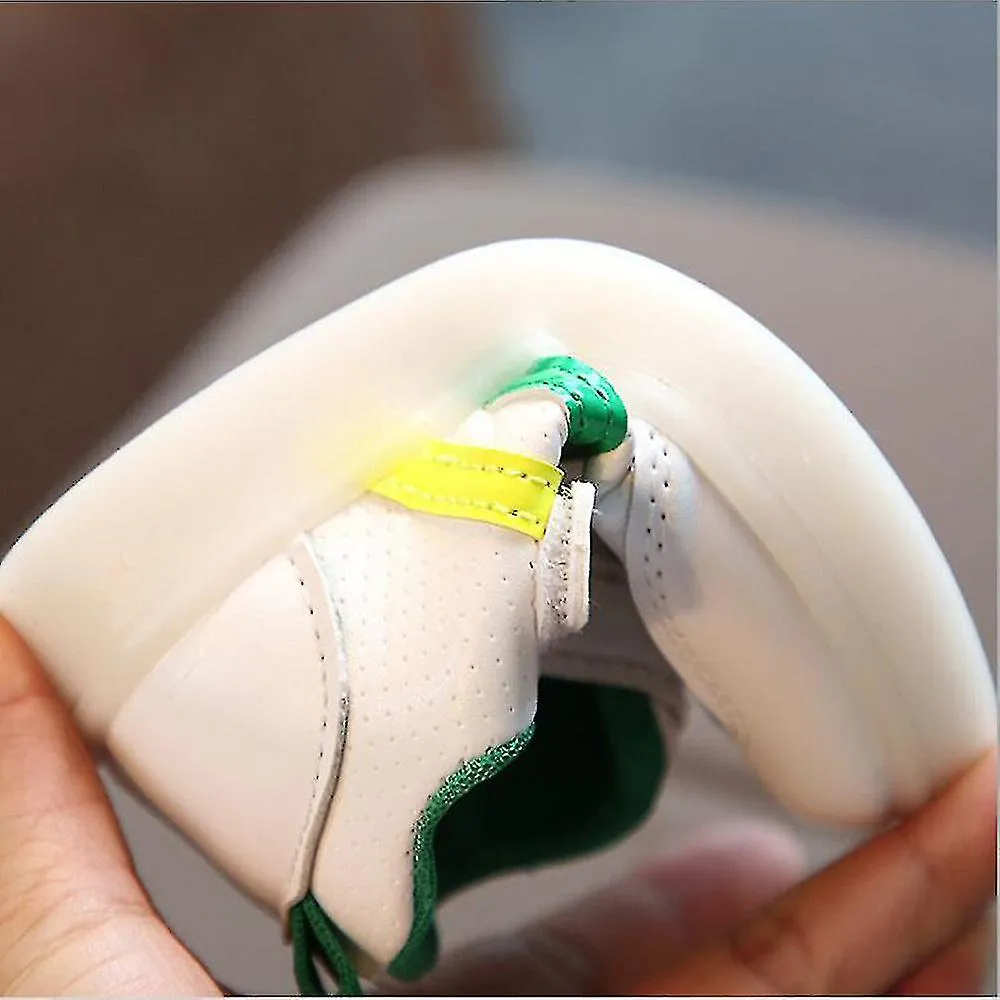 Niños pequeños Niños Bebé Zapatos a rayas Led Light Up Zapatillas luminosas