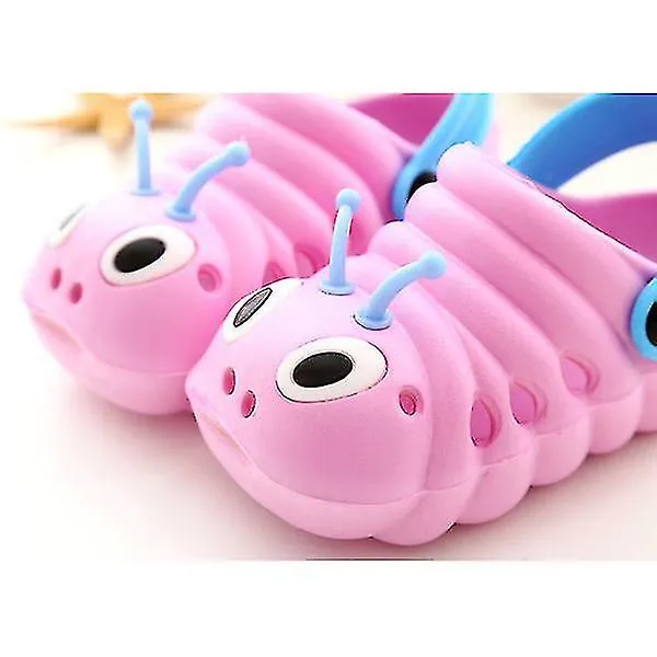 Niños pequeños Zapatillas de goma Obstruye zapatos Niños Niñas Sandalias de playa21pink