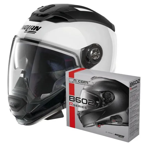 NOLAN N70 2 GT SPECIAL NCOM PURE WHITE 15 + KIT BLUETOOTH B602R 