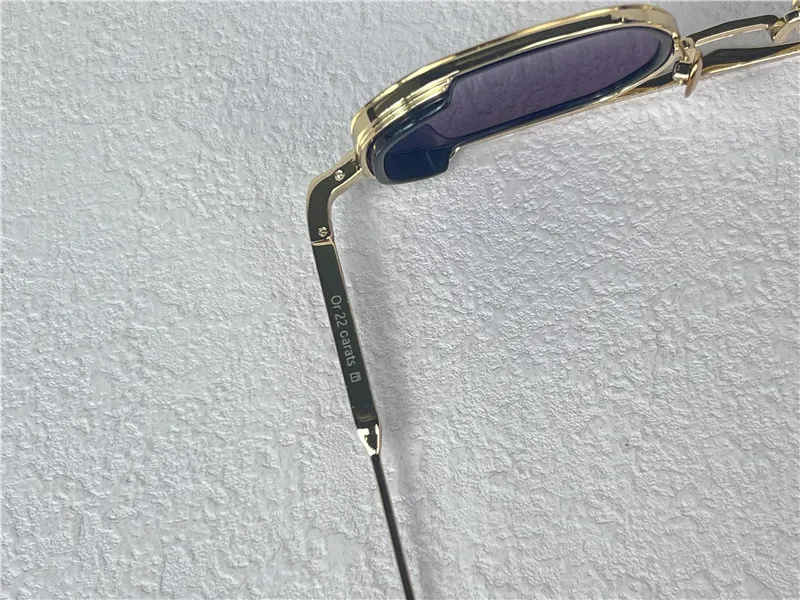 Nuevo diseño de moda Gafas de sol rectangulares masculinas Anthony Metal and Acetate Frame Simple y Elegant Style High Endle Out
