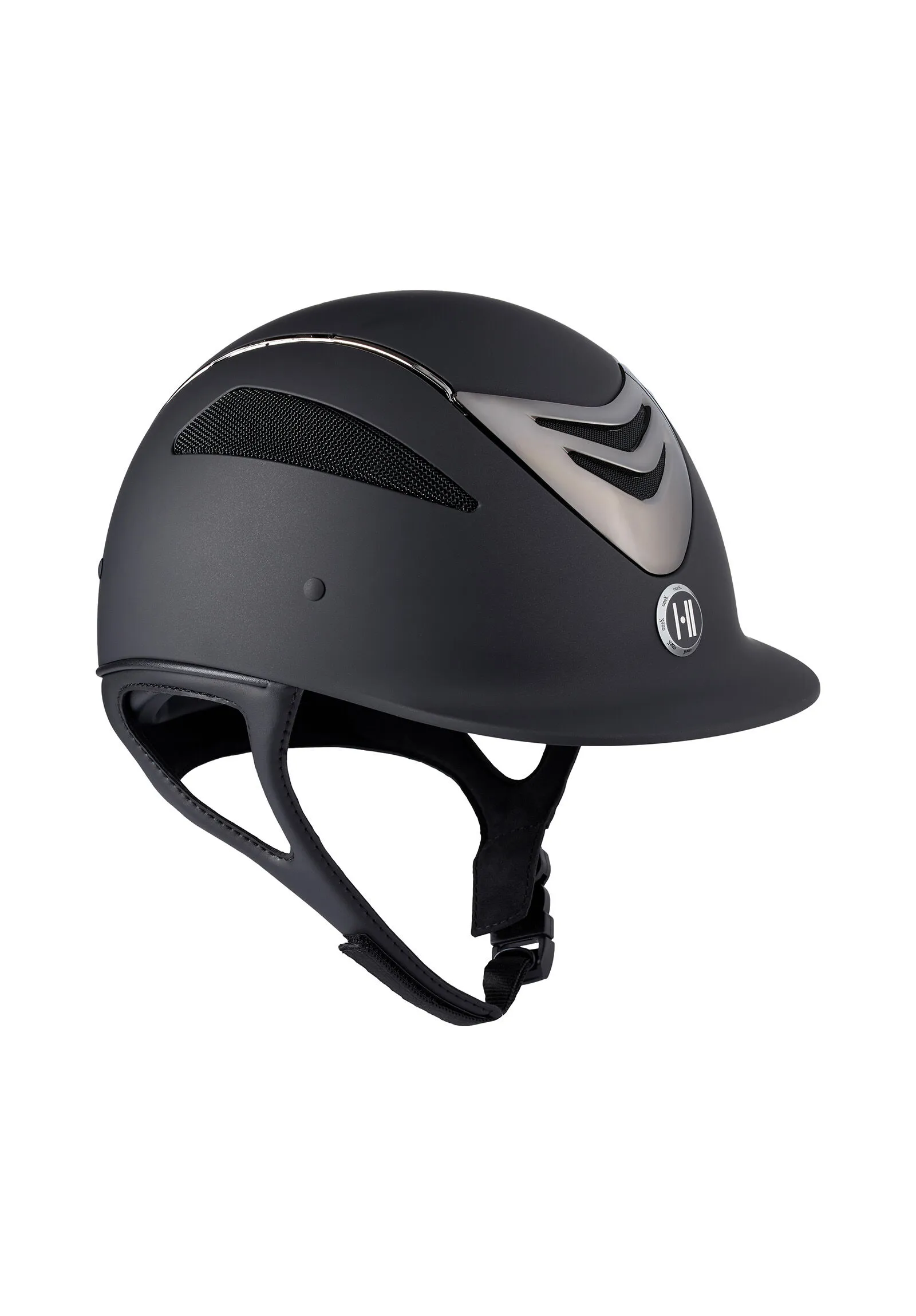 OneK Casco de Equitación Pro Mate Cromo Defender