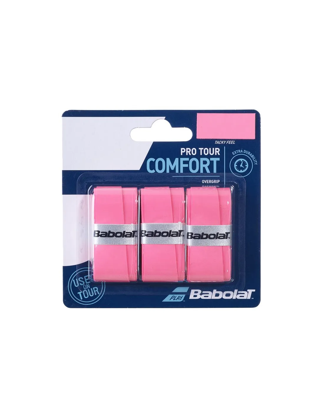 Overgrips Babolat Pro Tour Pack de 3 Blanco