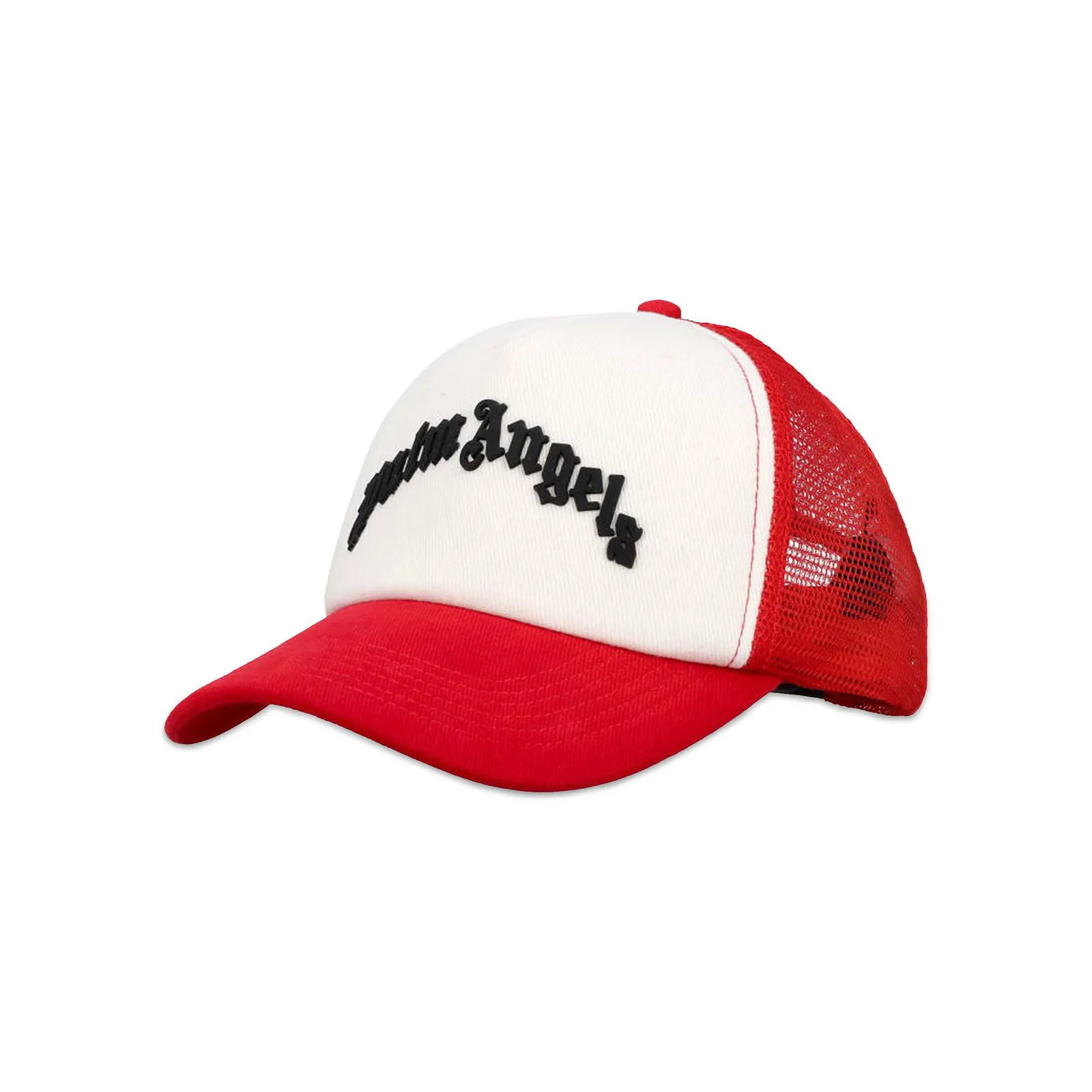 Palm Angels Curved Logo Mesh Cap