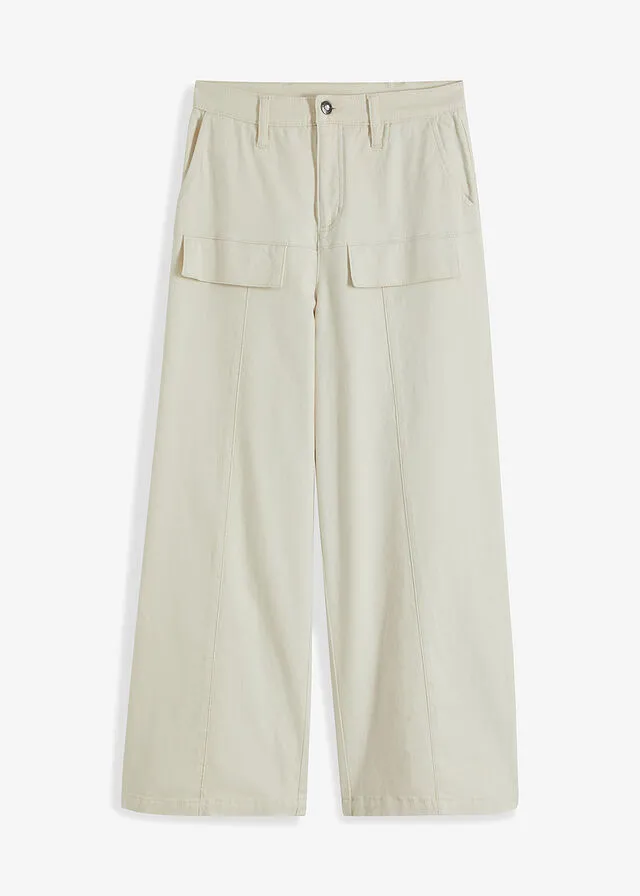 Pantalón capri Crudo