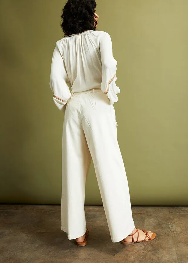 Pantalón capri Crudo