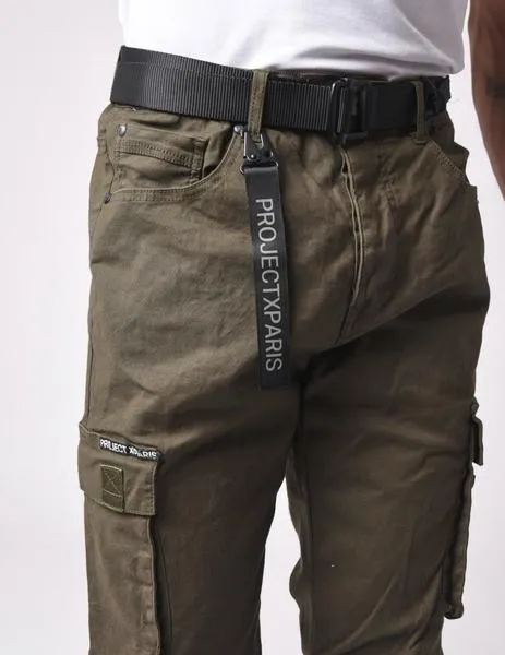 PANTALóN PROJECT X PARIS 1990006 CARGO VELCRO  KHAKI
