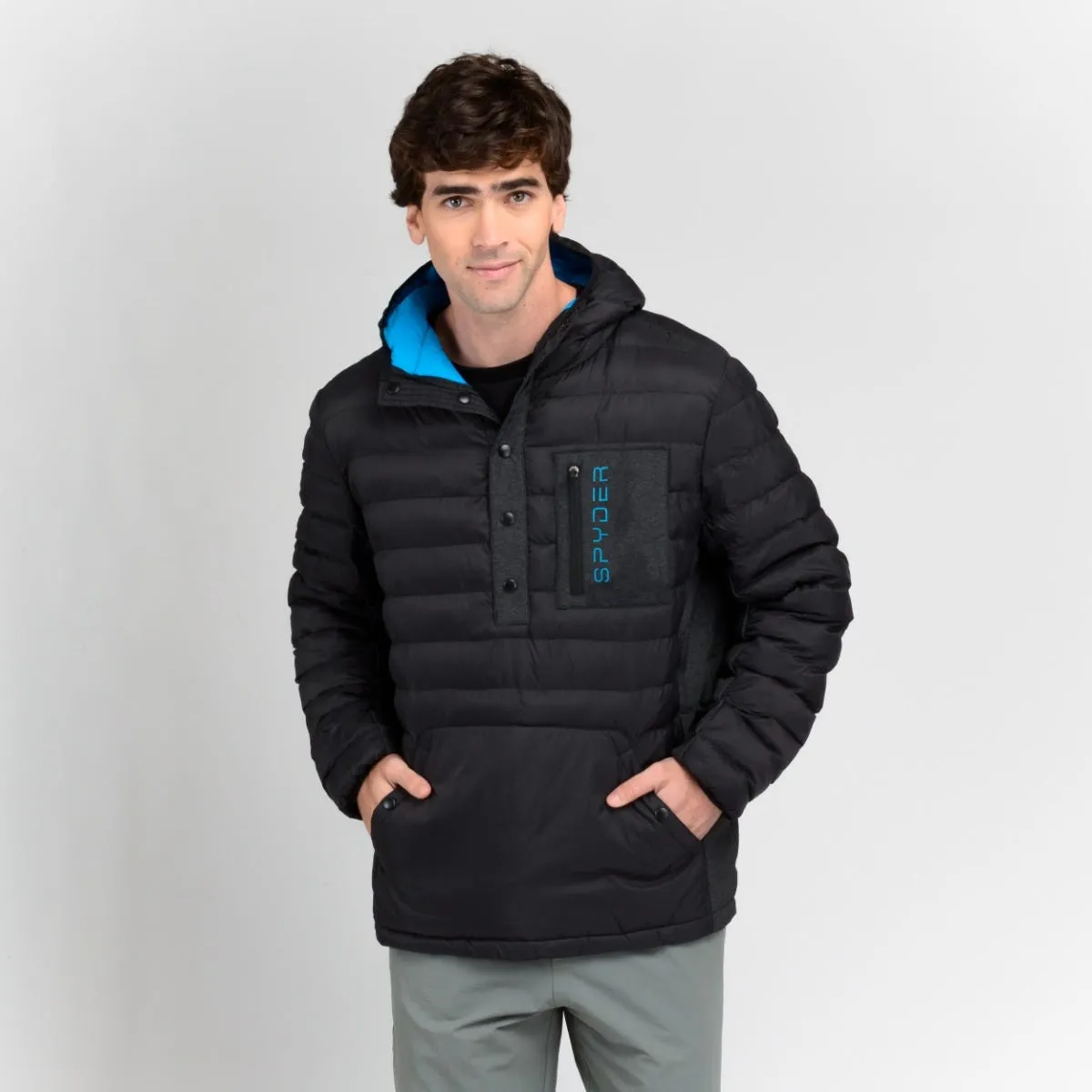 Parka Outdoor Hombre Spyder Speed Negra