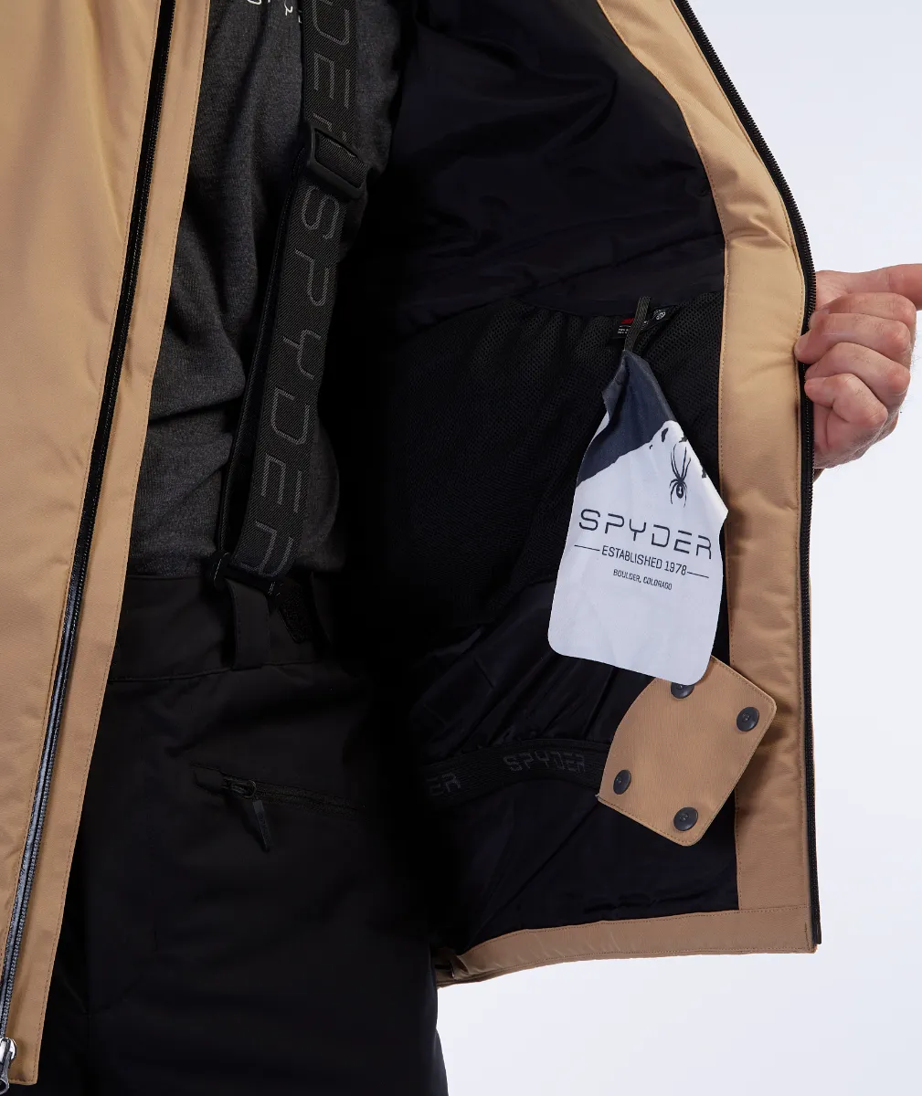 Parka Outdoor Hombre Spyder Vertex Café