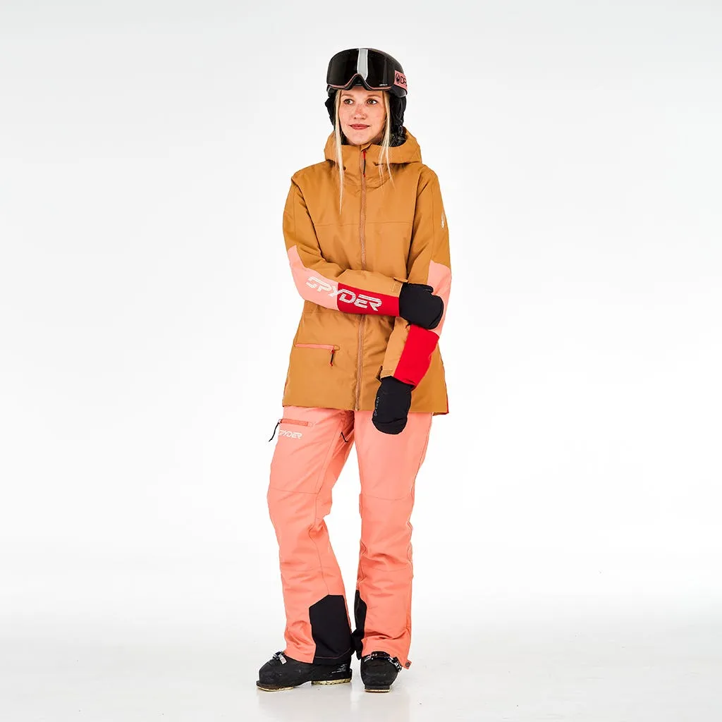 Parka Outdoor Mujer Spyder Field Café 