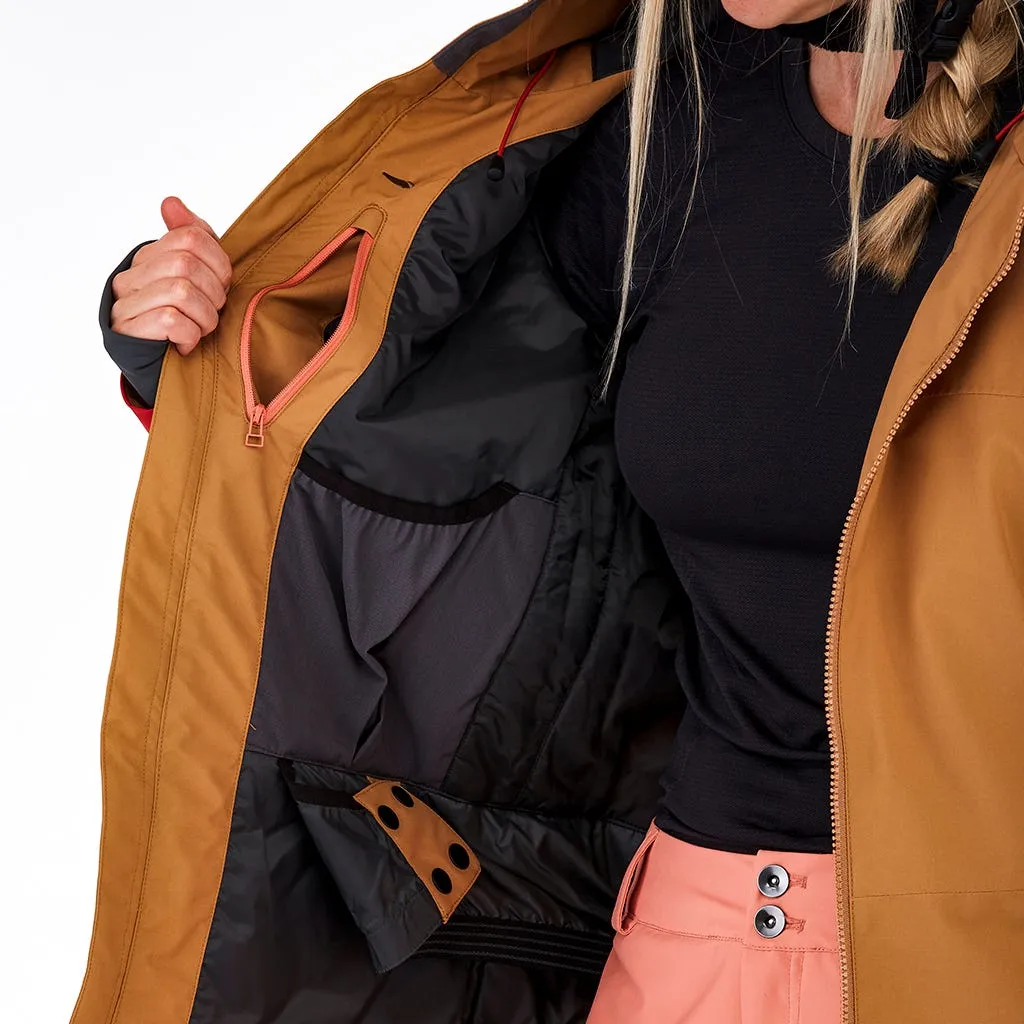 Parka Outdoor Mujer Spyder Field Café 