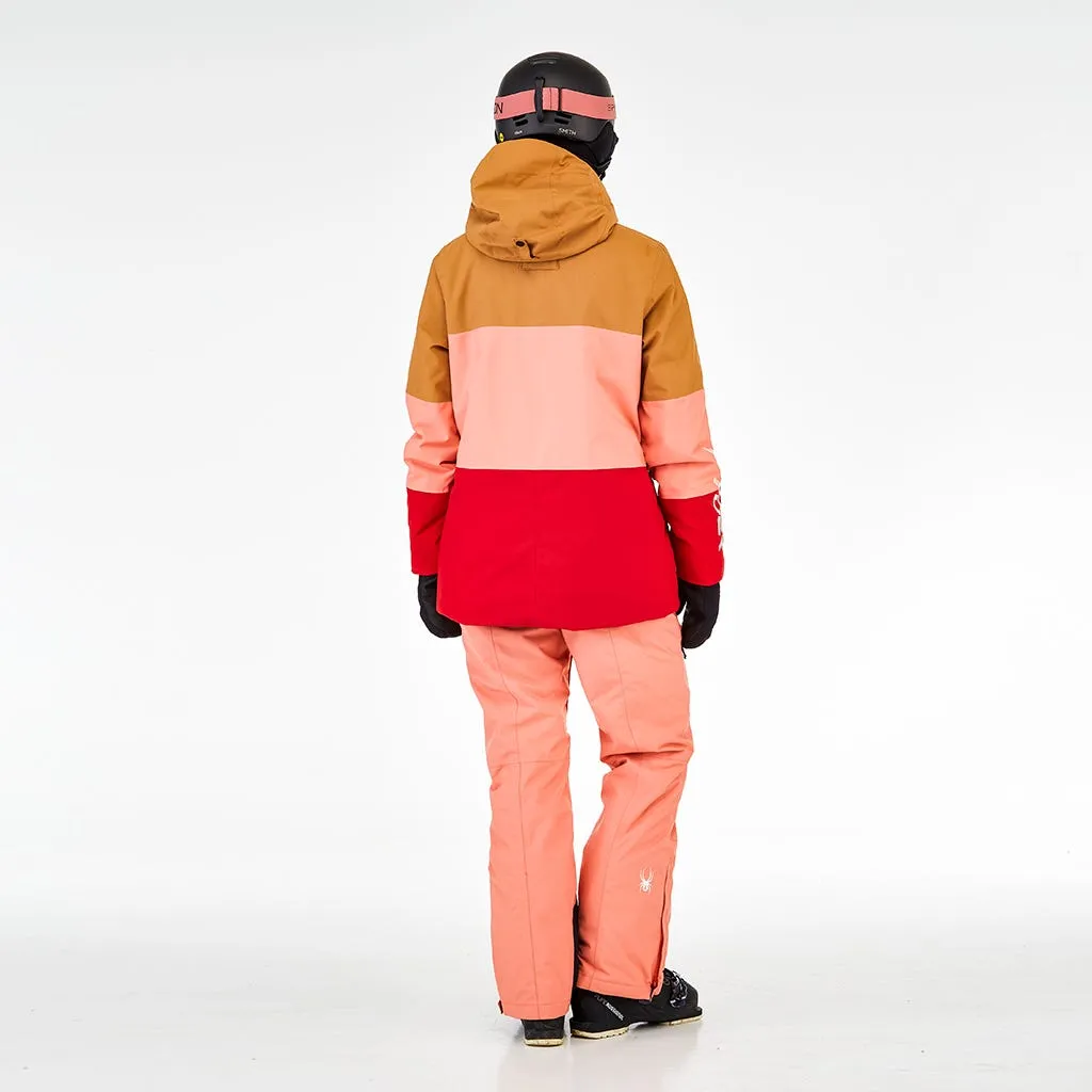 Parka Outdoor Mujer Spyder Field Café 