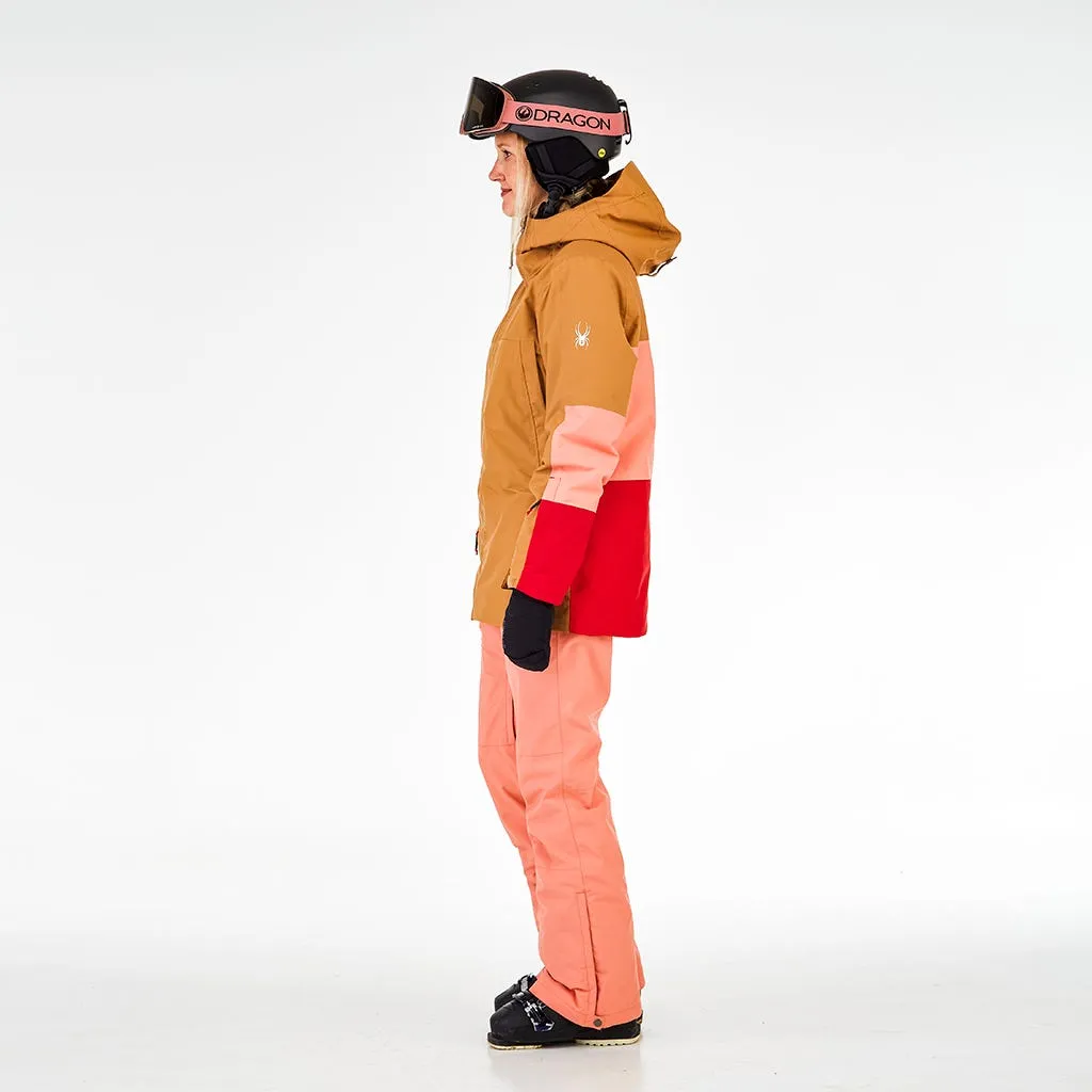 Parka Outdoor Mujer Spyder Field Café 