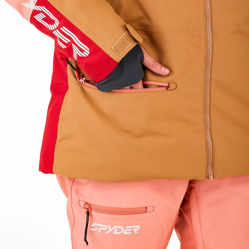 Parka Outdoor Mujer Spyder Field Café 