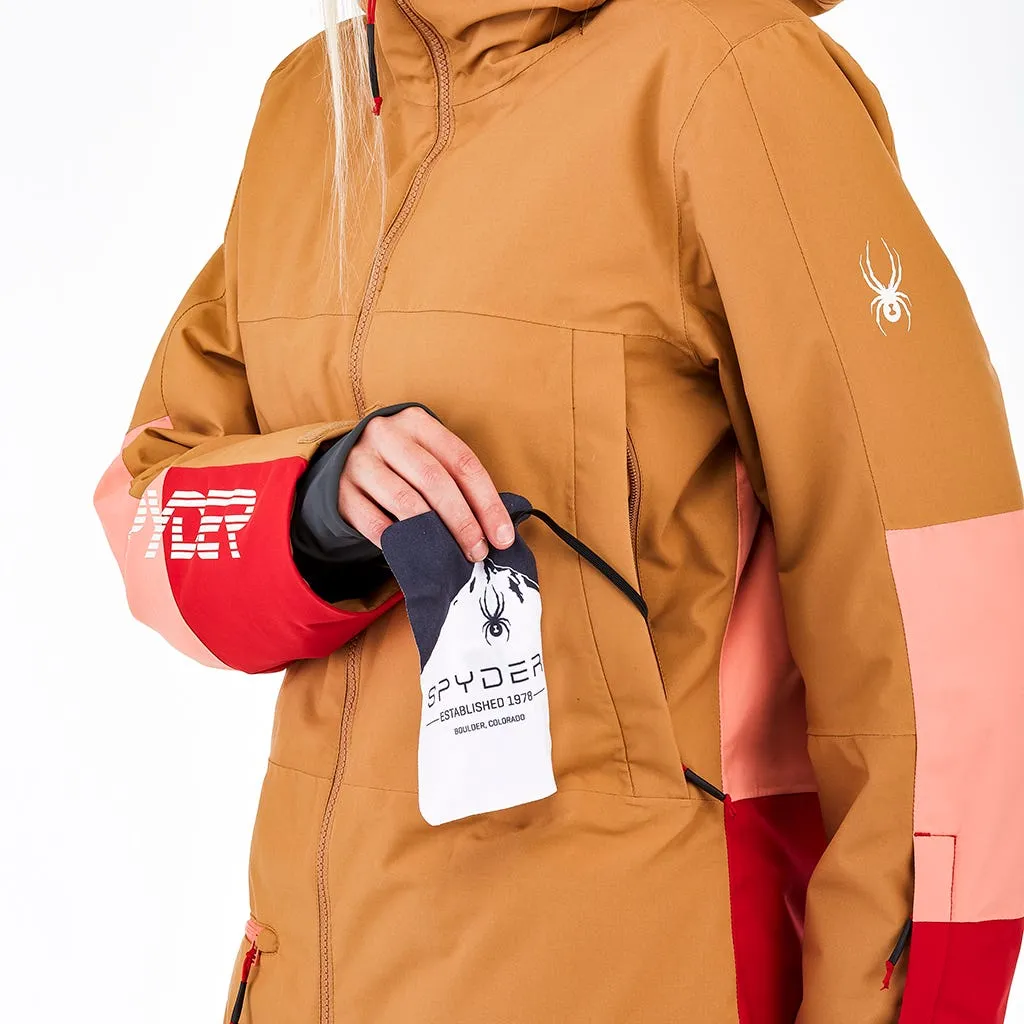 Parka Outdoor Mujer Spyder Field Café 