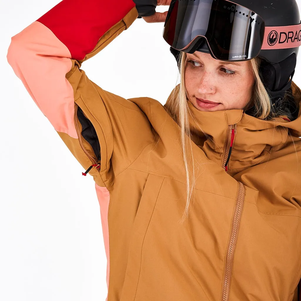 Parka Outdoor Mujer Spyder Field Café 