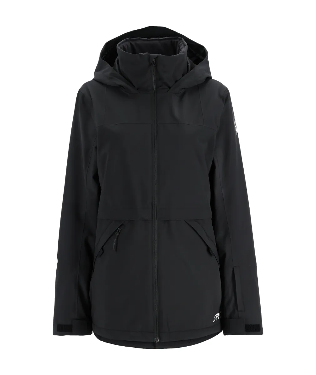 Parka Outdoor Mujer Spyder Field Negra
