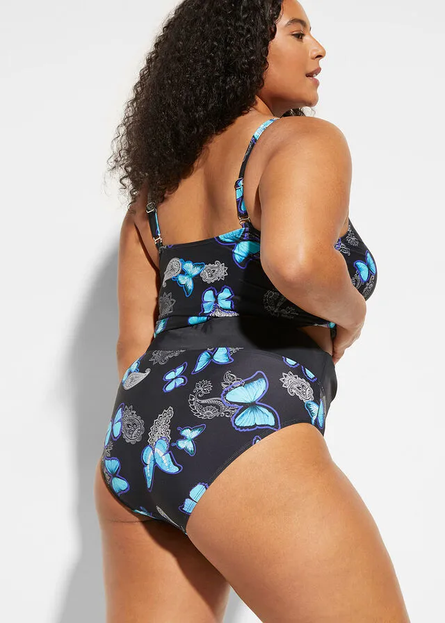 PARTE SUPERIOR DEL TANKINI SOSTENIBLE NEGROAZUL