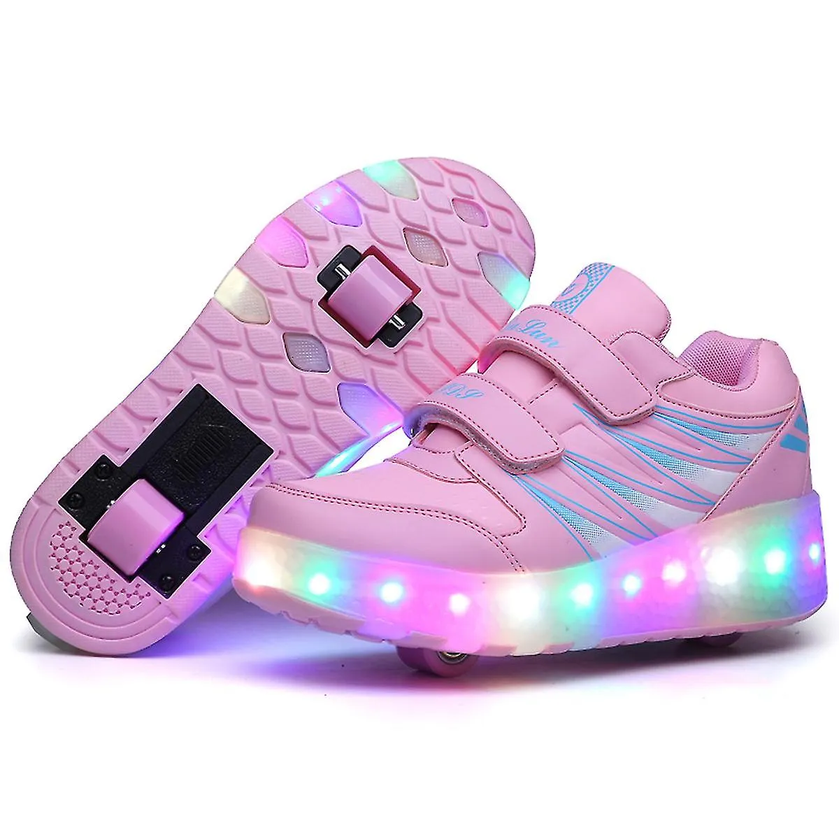 Patines roller 2 ruedas Zapatos brillantes iluminados Led Niños Niños Niñas Niños 2022 Moda Luminosa Botas deportivas Casual Sne