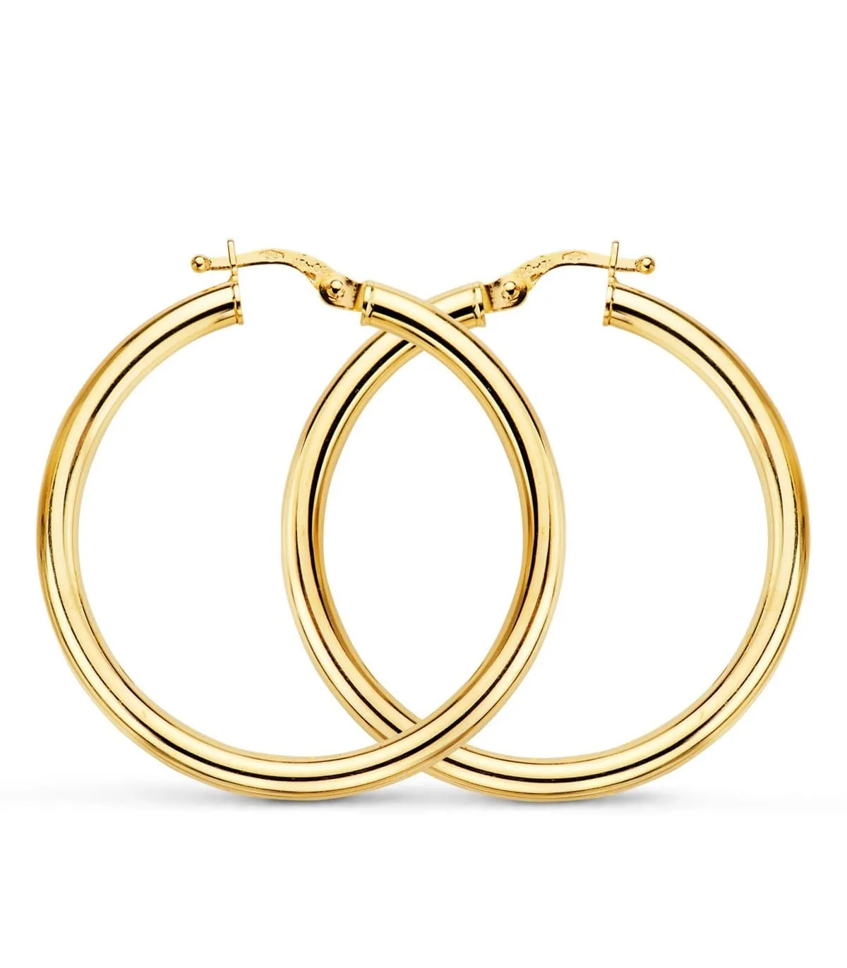 Pendientes Aros Oro 9K 35x3 mm