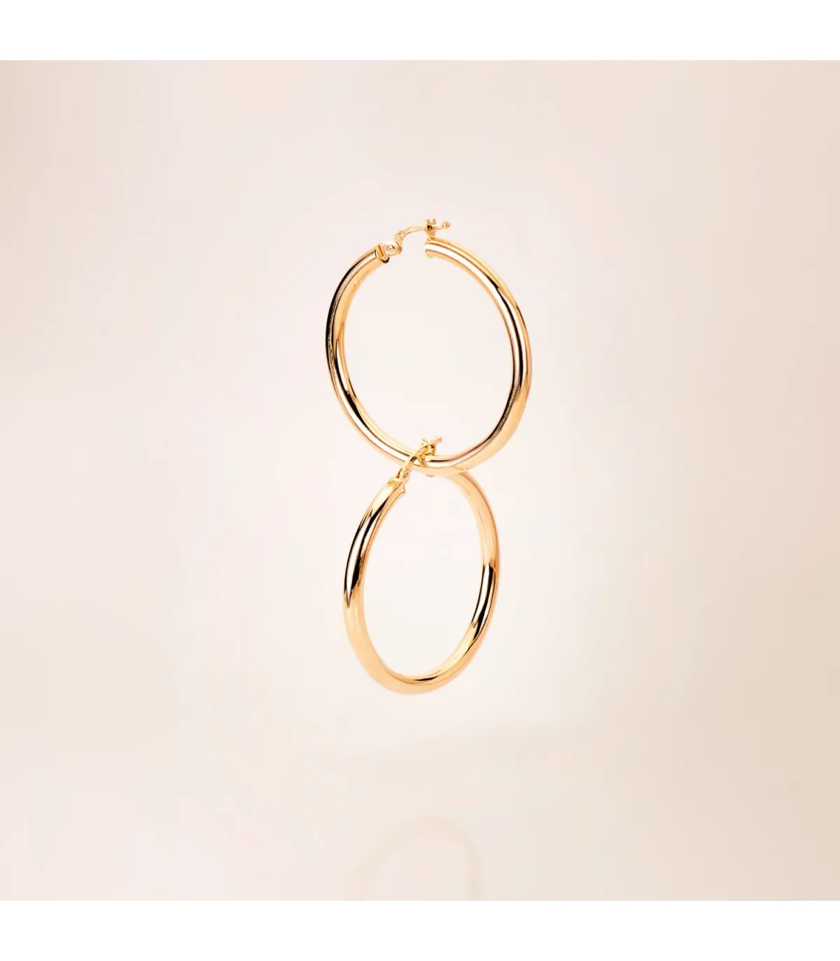 Pendientes Aros Oro 9K 35x3 mm