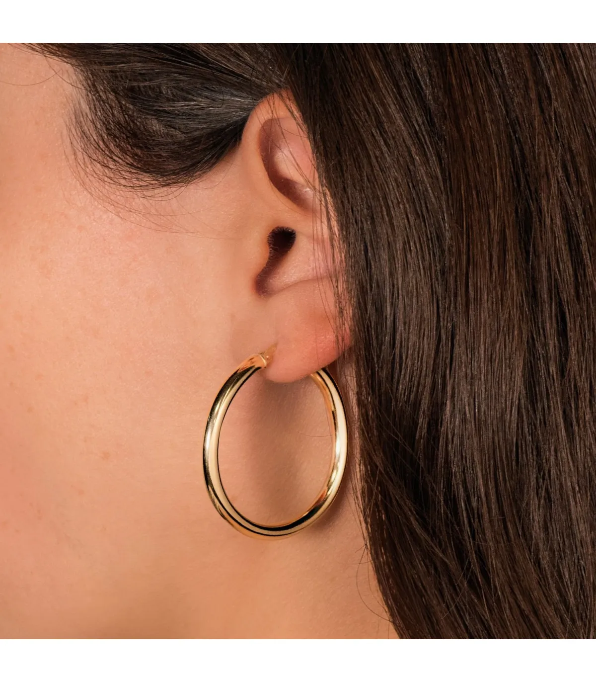 Pendientes Aros Oro 9K 35x3 mm