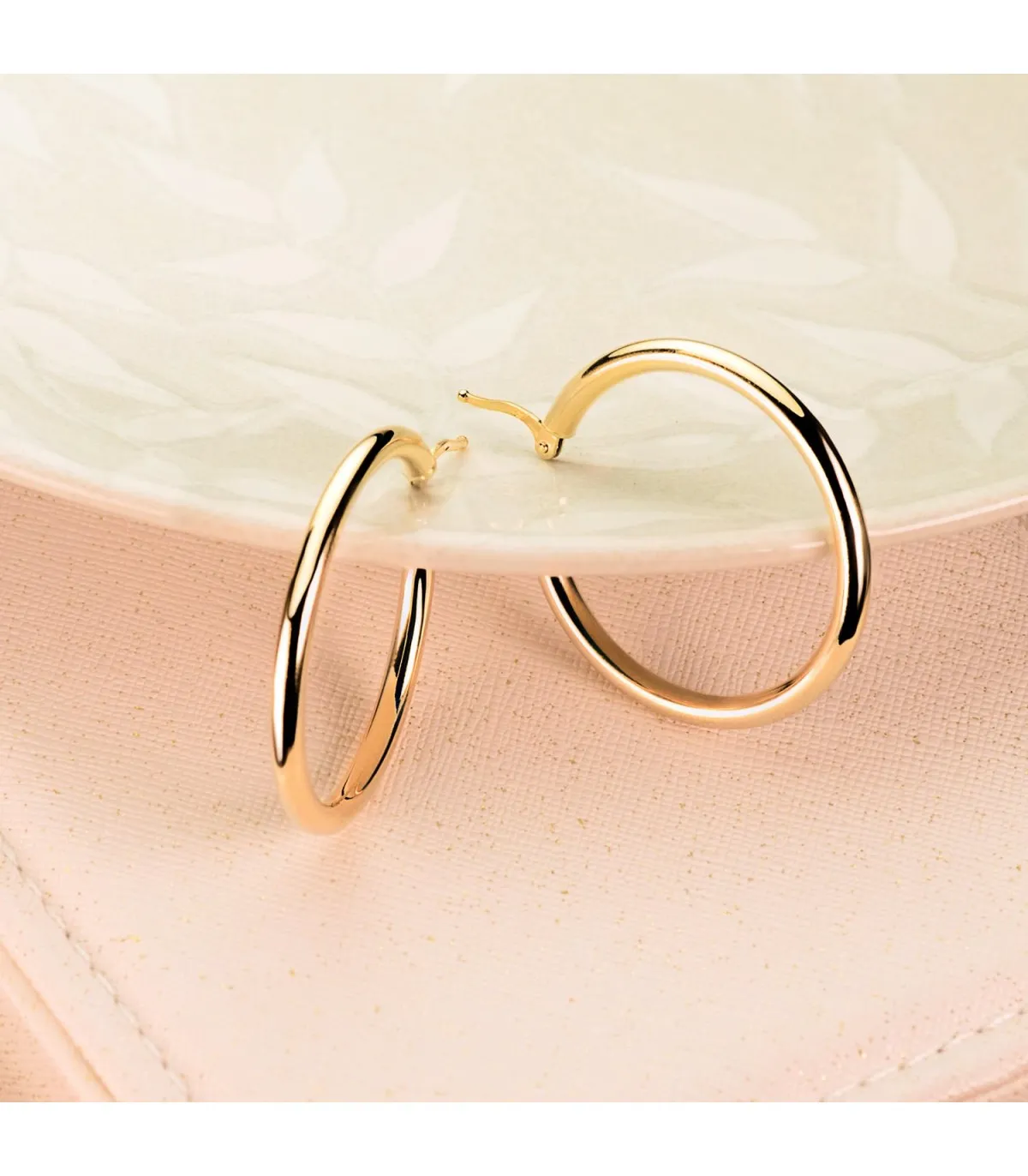 Pendientes Aros Oro 9K 35x3 mm