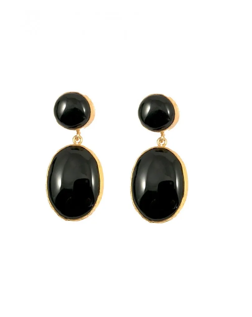 PENDIENTES DE BISUTERIA EN PIEDRA NATURAL LABRADORITA