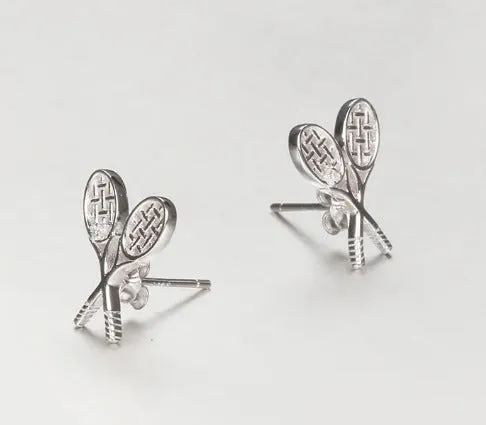 PENDIENTES DE RAQUETA CRUZADA