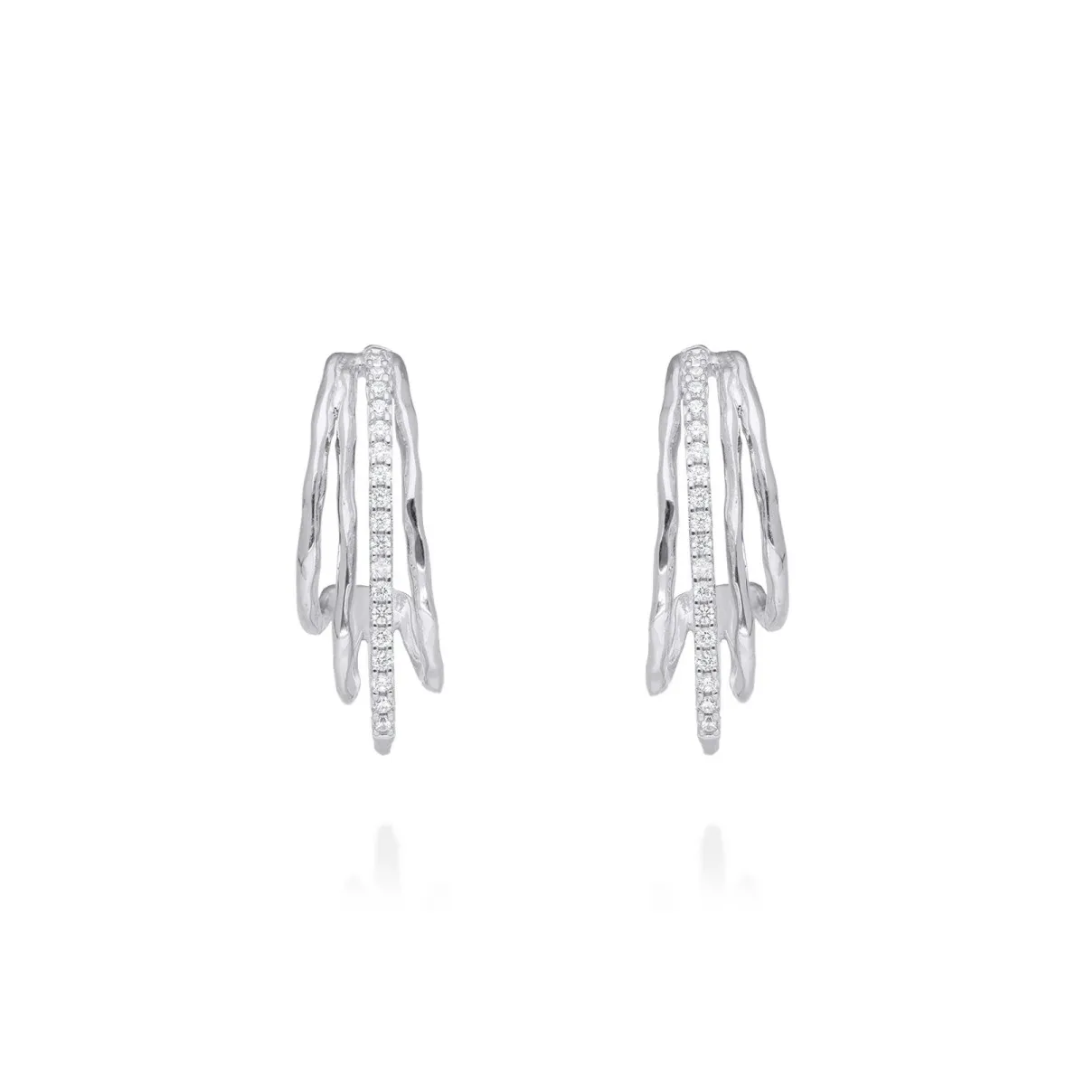 PENDIENTES FLOW PIEDRAS EN PLATA  MARINA GARCÍA