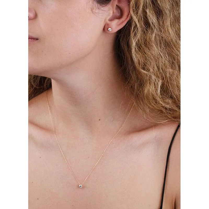 Pendientes "Isis" Oro 18k  y circonitas