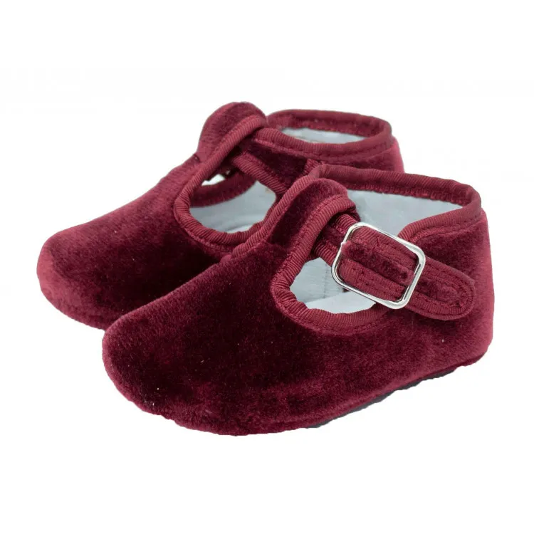 Pepitos bebe terciopelo velcro