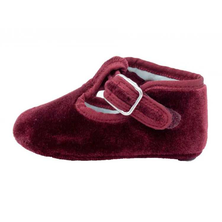 Pepitos bebe terciopelo velcro